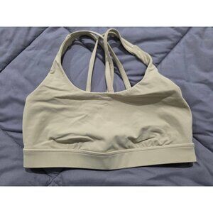 Women's Size 6 Lululemon Energy Bra Medium Support, Strappy Unpadded Lemon